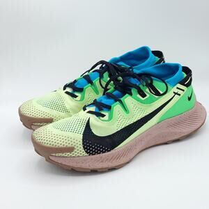 Nike Pegasus Trail 2 Barely Volt Green Blue Black Gum CK4305-700 Men's size 12